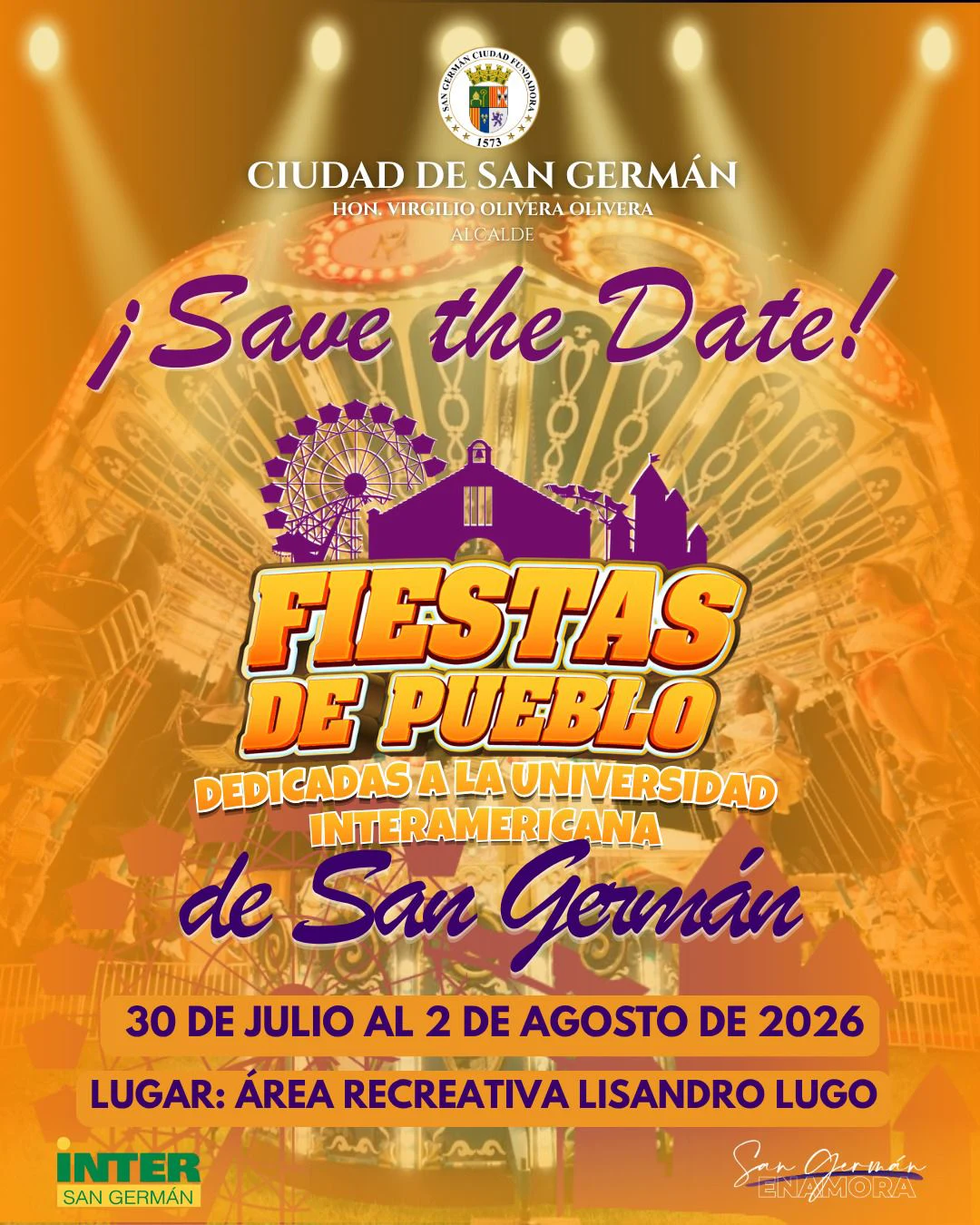 Fiestas patronales de San Germán — Save the Date